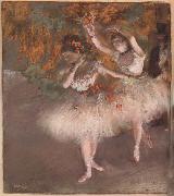 Edgar Degas Two Dancers entering the Stage oil painting artist